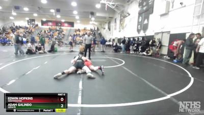 215 lbs Quarterfinal - Edwin Hopkins, Westminster vs Adam Galindo, Servite