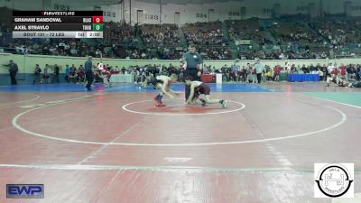 72 lbs Quarterfinal - Graham Sandoval, Blackwell vs Axel Stravlo, Tough N Technical Wrestling Club