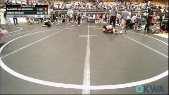 73 lbs Semifinal - Zamaree Washington, Del City Little League Wrestling vs Creed Bruens, Carl Albert