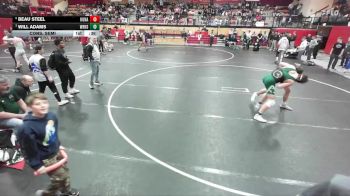 190 lbs Cons. Semi - Beau Steel, Kuna vs Will Adams, Wood River High School