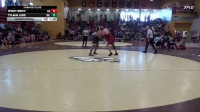 285 lbs Quarterfinal - Wyatt Smith, Coe vs Tylahn Ladd, Millikin