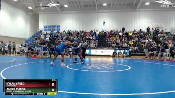 215 lbs Cons. Semi - Angel Maciel, Ocean Springs High School vs Kylan Speed, Lewisburg