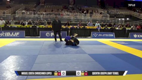 Quentin Joseph Linay Teruel vs Miguel Costa Chrischner Lopes 2025 Pan Jiu Jitsu IBJJF Championship