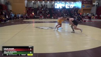 157 lbs 7th Place Match - Colin Sharp, Graceland University vs Nolan Schuetz, Cornell College