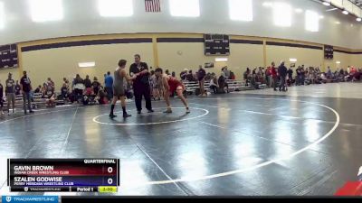 117 lbs Quarterfinal - Gavin Brown, Indian Creek Wrestling Club vs Szalen Godwise, Perry Meridian Wrestling Club