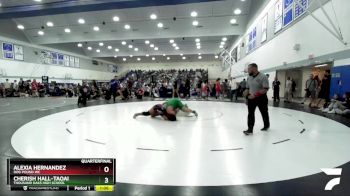 235 lbs Quarterfinal - Alexia Hernandez, Dog Pound WC vs Cherish Hall-taoai, Thousand Oaks High School