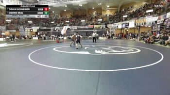 190 lbs Quarterfinal - Colten Neal, Leon-Bluestem Hs vs Collin Schneiner, Kingman Hs