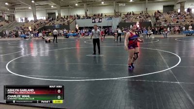 250 lbs Round 2 - Charlee Wahl, Slingshot Wrestling Club vs Ashlyn Garland, Spring Hill Wrestling Club