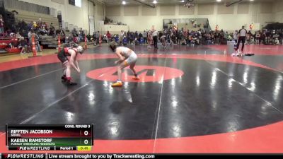 95 lbs Cons. Round 3 - Kaesen Ramstorf, Pursuit Wrestling Minnesota vs Rifften Jacobson, NRHEG