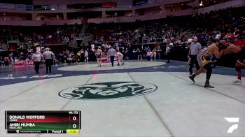 4A 172 lbs Quarterfinal - Amiri Mumba, Highland vs Donald Wofford, Cobre