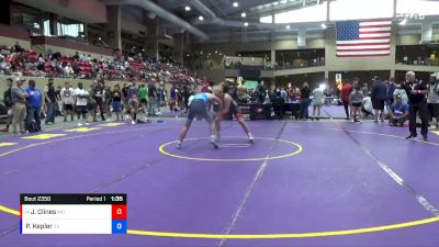 165 lbs Quarterfinal - Jeremiah Clines, MO vs Preston Kepler, TX