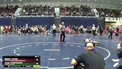 85 lbs Cons. Round 4 - Kade Chortanoff, Lower Dauphin vs Brody Locke, Buffalo Valley Wrestling Club