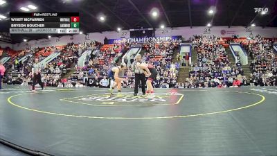 150 lbs Quarterfinals (8 Team) - Wyatt McFarren, Whitehall HS vs Bryson Boucher, Lakewood HS