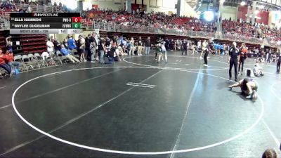 126 lbs Quarterfinal - Ella Hammon, Palmyra Wrestling Club - Girls vs Brylee Gugelman, Elm Creek Youth Wrestling Club