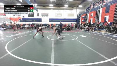 132 lbs Champ. Round 2 - Uriel Cruz, Paloma Valley vs Joseph Correa, Rancho Cucamonga