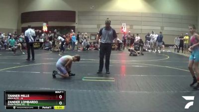 96 lbs Quarterfinals (8 Team) - Tanner Mills, Ninja Elite vs Zander Lombardo, Ragin Raisins WC