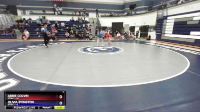 130 lbs Round 2 (4 Team) - Abbie Colvin, Utah 1 vs Olivia Byington, Utah 2