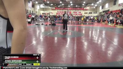 130 lbs Round 1 - Talen Kubesh, ROCORI vs Ayden Skrivanek, Lake Superior Wrestling Academ