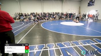 80 lbs Quarterfinal - Eli Shaffer, R.A.W. vs Jett Moore, Collinsville Cardinal Youth Wrestling