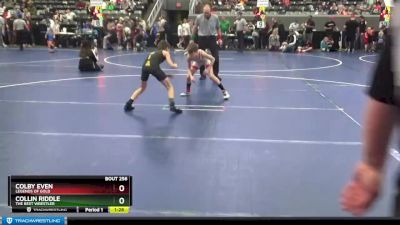 70 lbs Cons. Round 2 - Collin Riddle, The Best Wrestler vs Colby Even, Legends Of Gold