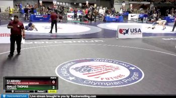 160 lbs Cons. Round 4 - Tj Arvizu, De La Salle High School Wrestling vs Diallo Thomas, California