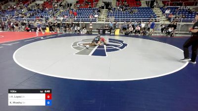 110 lbs Cons 64 #2 - Hannah Lopez, OK vs Kenaya Mwehu, OH