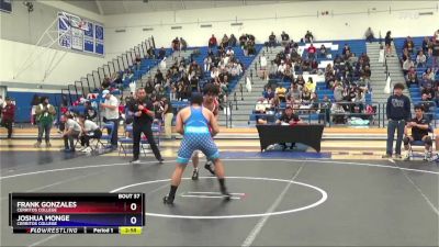 170 lbs Round 1 - Frank Gonzales, Cerritos College vs Joshua Monge, Cerritos College