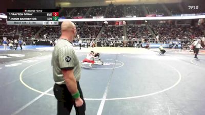 II-116 lbs Semifinal - Drayton Dekay, Waverly vs Jaron Barrientos, Lewiston Porter