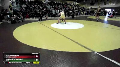 215 lbs Semifinal - Noah Watkins, Temecula Valley vs Jordan Schwarm, Ukiah