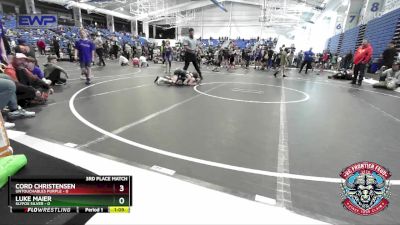 80 lbs Placement (4 Team) - Luke Maier, Slyfox Silver vs Cord Christensen, Untouchables Purple