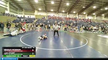 55 lbs Cons. Round 2 - Liam Stuart, Top Of The Rock Wrestling Club vs Bradley Peterson, Top Of The Rock Wrestling Club