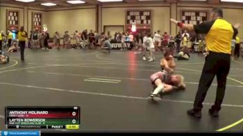 85 lbs Round 5 (6 Team) - Layten Bowersox, Ride Out Wrestling Club vs Anthony Molinaro, Frost Gang