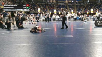 48 lbs Round Of 32 - Maverik Feathers, Lower Dauphin vs Beau Bothell, Franklin Regional