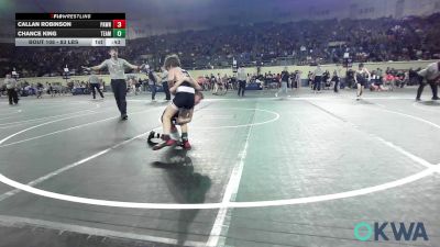 83 lbs Consolation - Callan Robinson, Pawnee Wrestling Club vs Chance King, Team Nomad