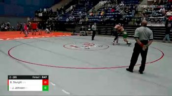 2 - 285 lbs Cons. Round 2 - Jahiem Johnson, Patrick County vs Brady Sturgill, Central