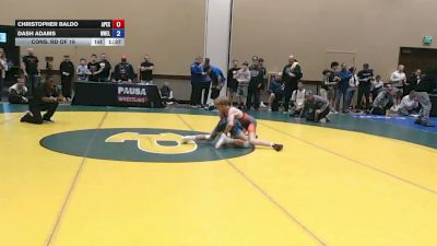 100 lbs Cons. Rd Of 16 - Christopher Baldo, Apex vs Dash Adams, NW Elite
