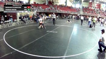 60 lbs 5th Place Match - Thomas Dietze, Gretna Youth Wrestling Club vs Brigham Schweitzer, Broken Bow Wrestling Club