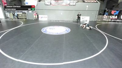 120 lbs Cons. Sub-quarters - Jayden Mejia, Westside Wrestling Club vs Andew Cortinas
