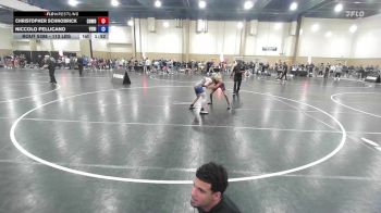 113 lbs Consi Of 8 #2 - Christopher Schnobrick, Cowboy Wrestling Club vs Niccolo Pellicano, Venice