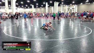 106 lbs Round 6 (8 Team) - Sawyer Nelson, Iowa Gold vs Alexander Moody, Carolina Exteme Blue