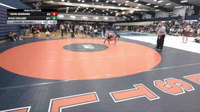149 lbs Champ. Round 1 - John Mairano, New York University vs Kyle Collins, Gettysburg