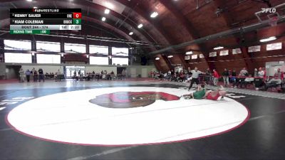 174 lbs Semifinal - Kiam Coleman, Brockport vs Kenny Sauer, Oneonta State