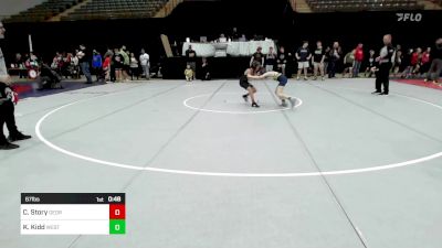 67 lbs Quarterfinal - Cash Story, Georgia vs Kason Kidd, West Forsyth Wrestling Club