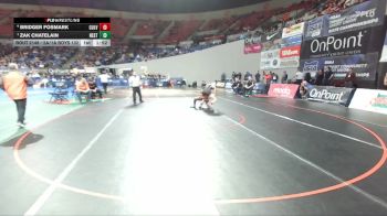 2A/1A Boys 132 Semifinal - Zak Chatelain, Nestucca Boys vs Bridger Fosmark, Culver Boys