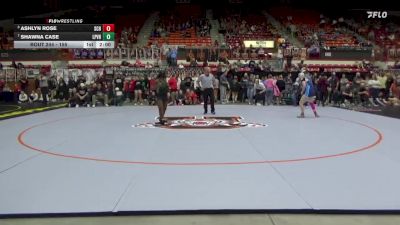 155 lbs Semifinal - Ashlyn Rose, Scott Community HS vs Shawna Case, LaCygne-Prairie View Hs