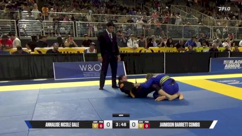 Jaimison Barrett Combs vs Annalise Nicole Gale 2025 Pan Kids Jiu-Jitsu IBJJF Championship
