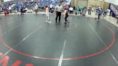 12U Boys - 86 lbs Champ. Round 2 - Brodrick Wert, The Fort Hammers Wrestling vs Casey Harris, Contenders Wrestling Academy