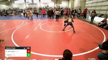 80 lbs Quarterfinal - Gabe Terriquez, R.A.W. vs Tajuan Davis, Team Tulsa Wrestling Club