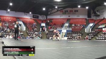 130 lbs Cons. Round 2 - Marco Cartella, Western Reserve Academy vs Chandler Sewell, Roundtree Wrestling Academy