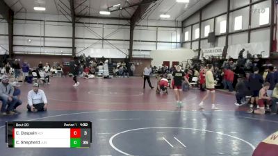 120 lbs Round 5 (8 Team) - Cajun Shepherd, Juab B vs Croy Despain, Richfield